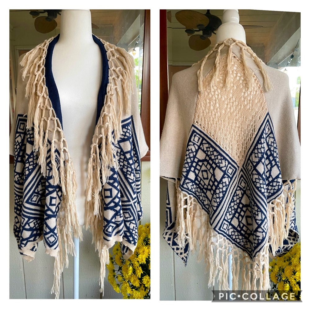 Flying Tomato - Boho Sweater Wrap